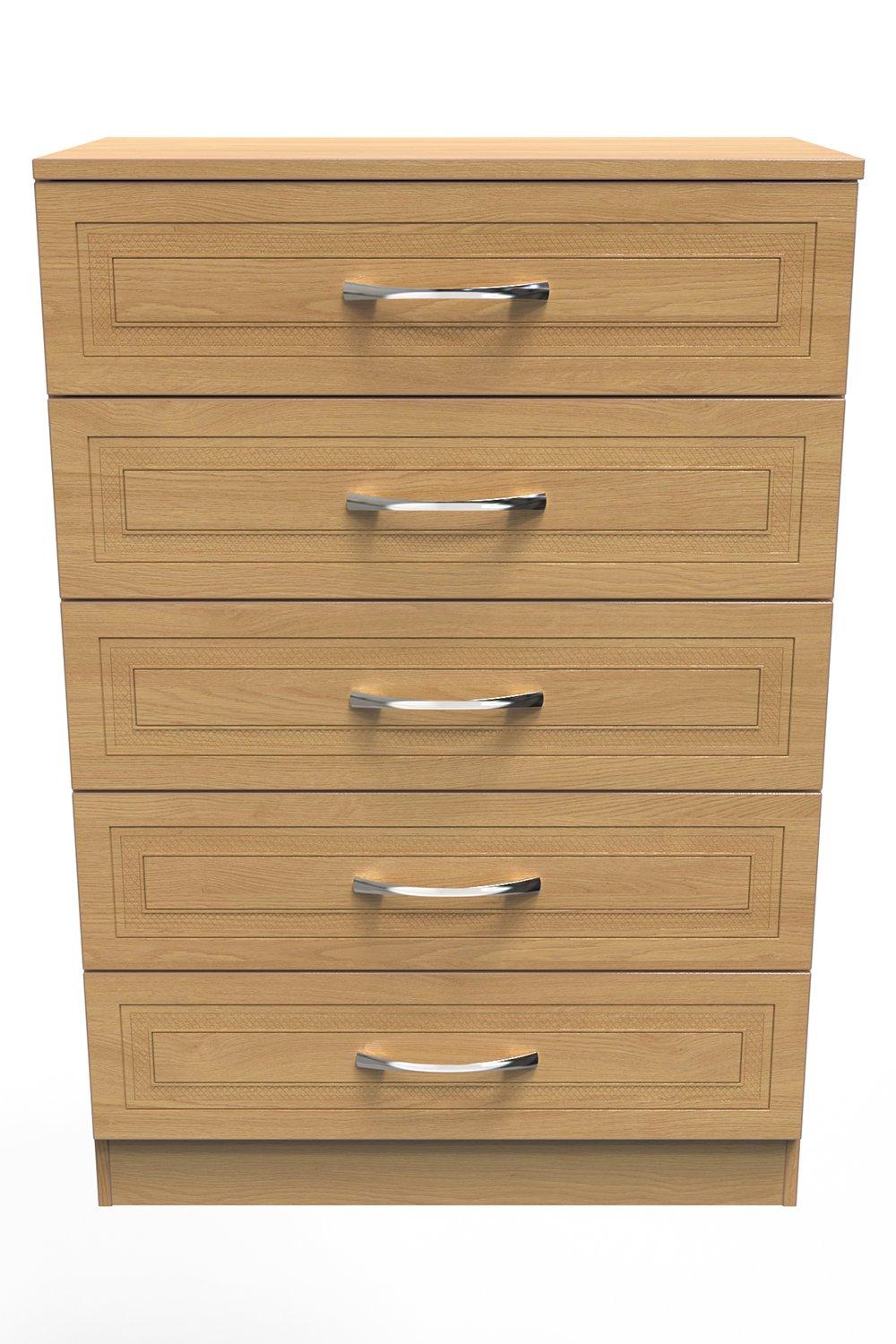 Oxford 5 Drawer Chest (Ready Assembled)